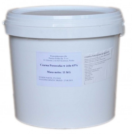 Czarna porzeczka w żelu 65%